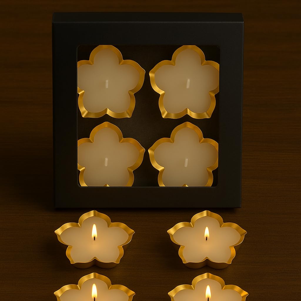 Scented Candles Gift Box for Return Gifts Diwali Christmas Gifts Scented Candles Set of 4 (TCMH497-1BOX)