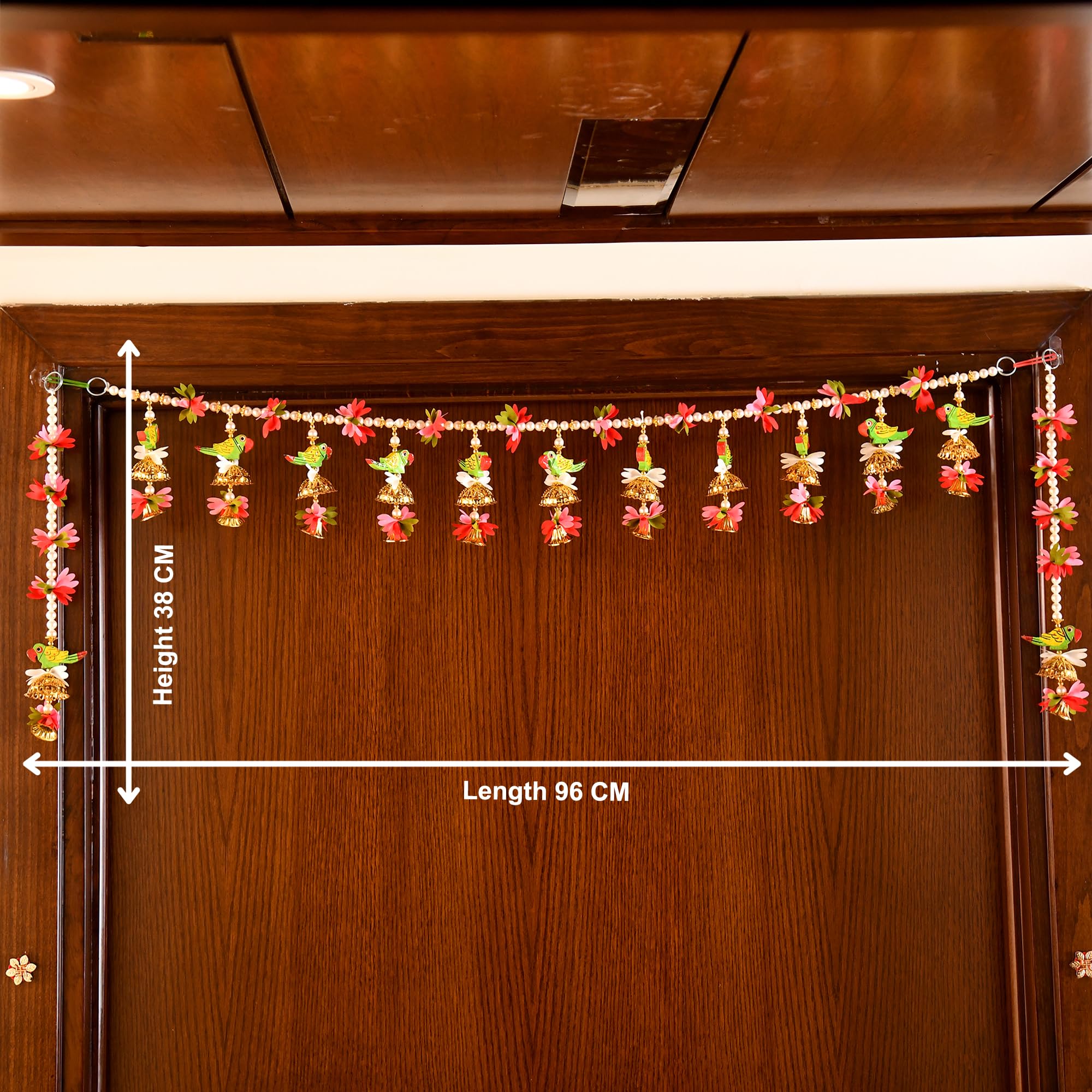 Toran for Main Door Entrance, Diwali Decor Items, Bandarwal Toranam for Mandir Decorations ( TORAN198 )