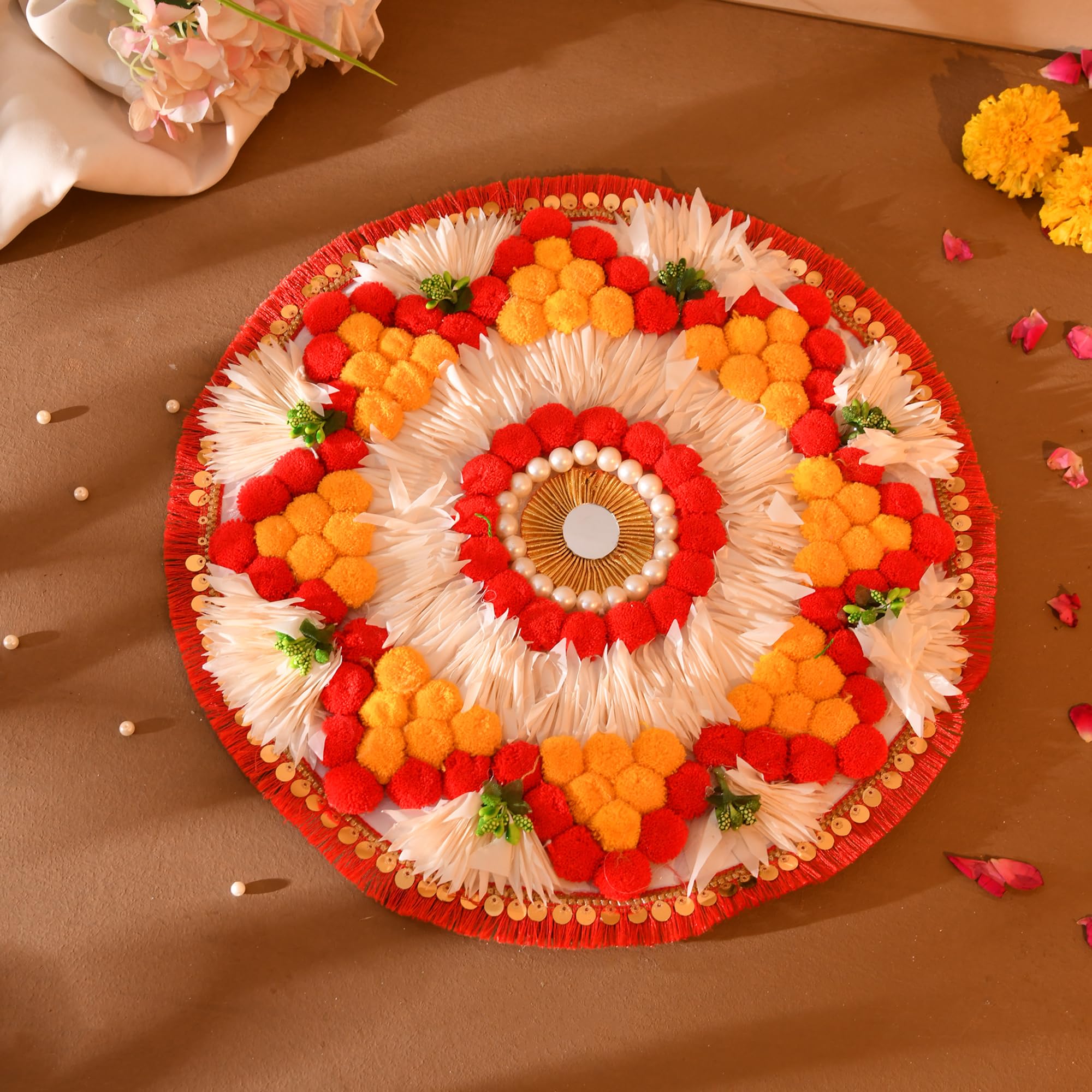 Rangoli Mats for Floor Pooja, Diwali Decor Items ( RANG202 )