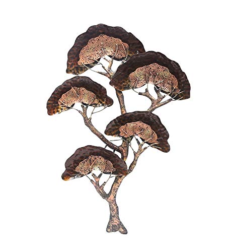 Metal 3D Japanese Tree With LED Light Mounted Wall Hanging Showpiece