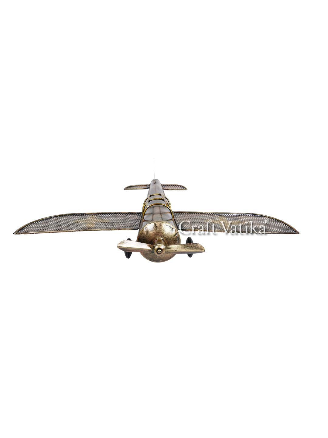 Metal Vintage Retro Aeroplane Wall Hanging Showpiece