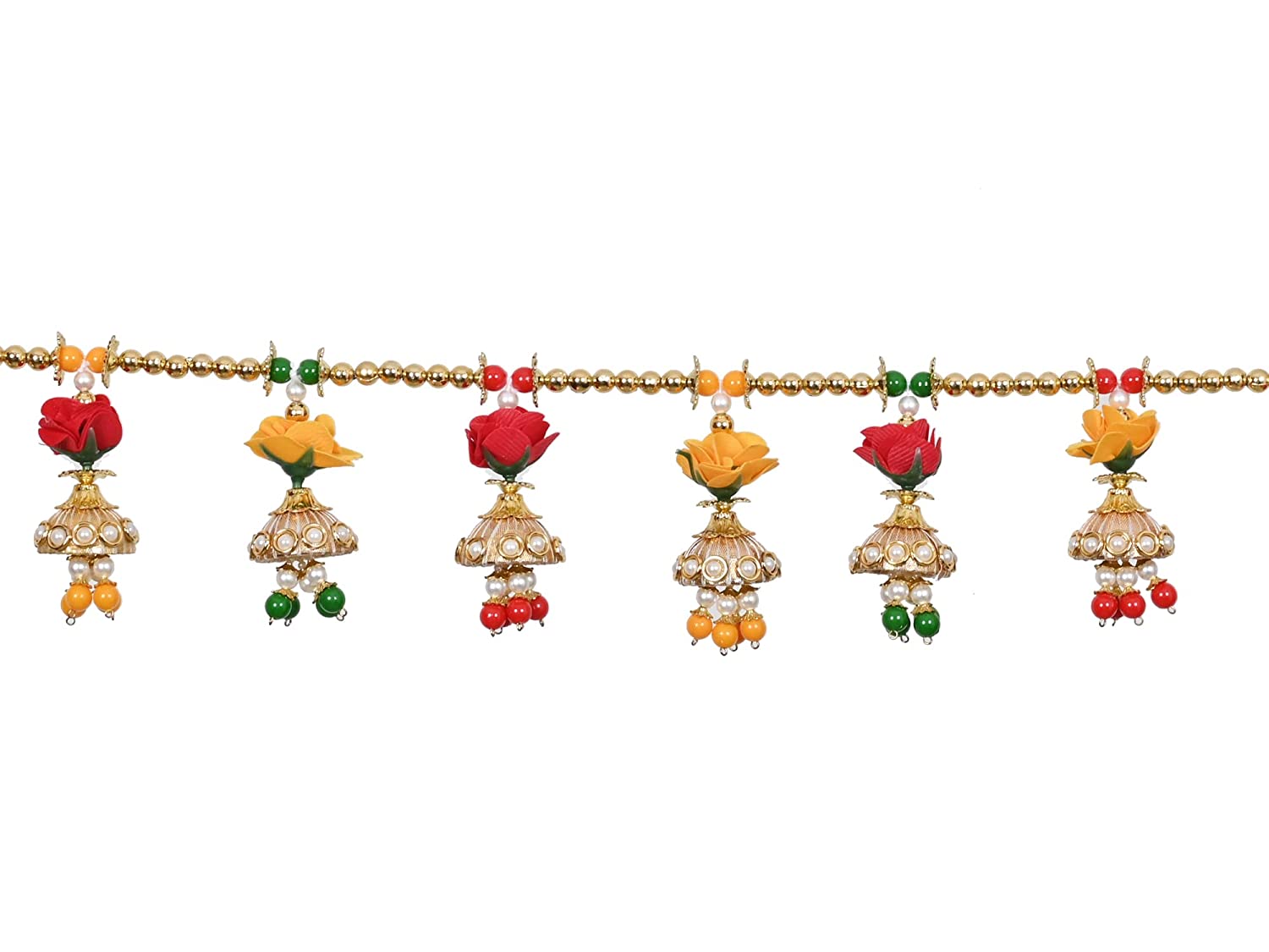 Pompom Beads Toranam Handmade Bandarwal