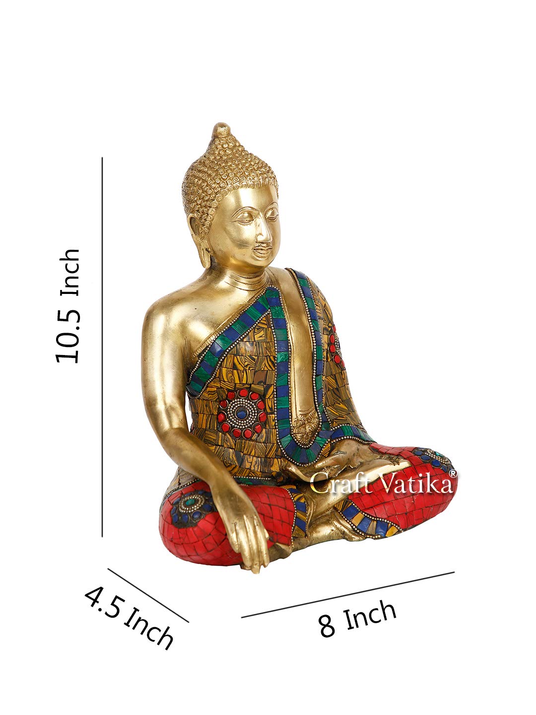 Tibetan Feng Shui Buddhism Brass Statue