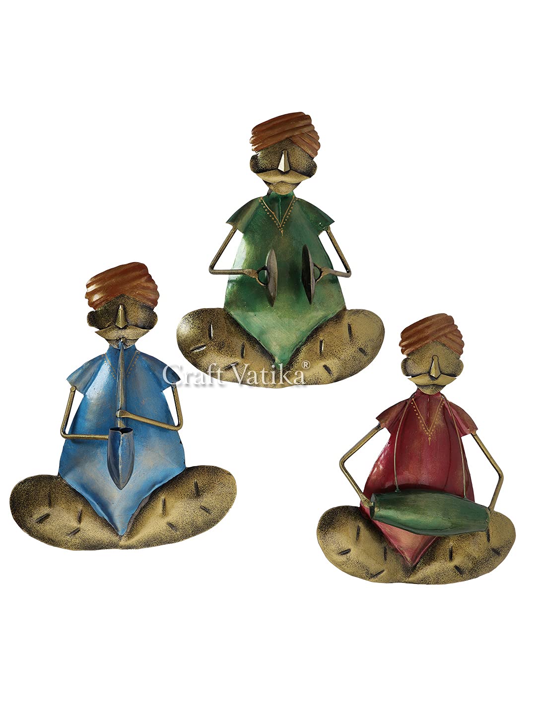 Rajasthani Musician Sculpture Wall Hanging