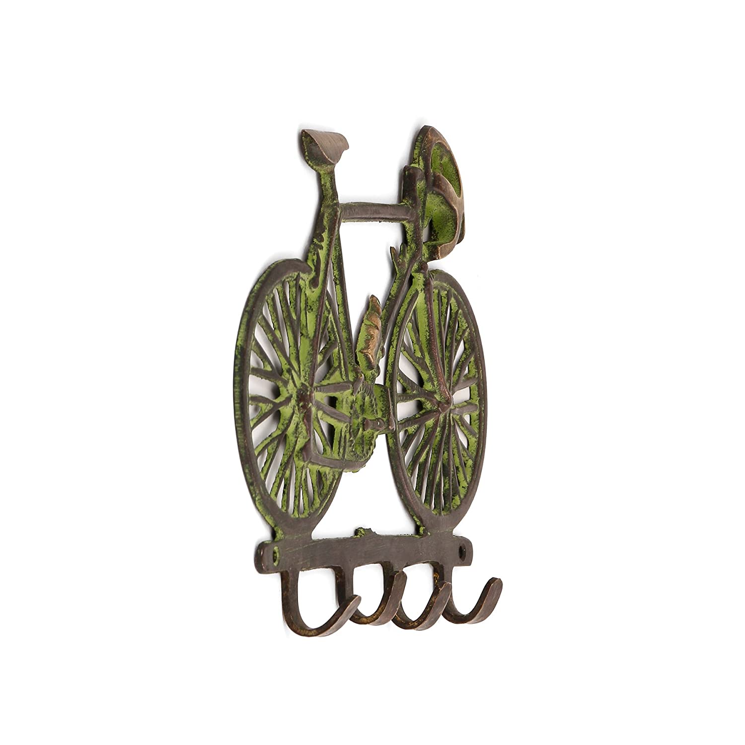 Brass Bicycle Key Holder Wall Mounted Hanging Stand