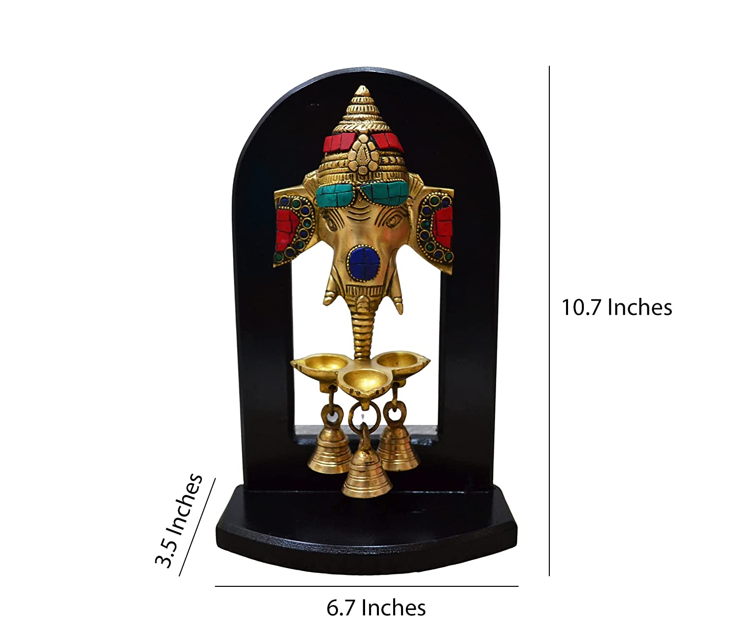 Handwork Ganesha Wall Hanging with Oil Lamp