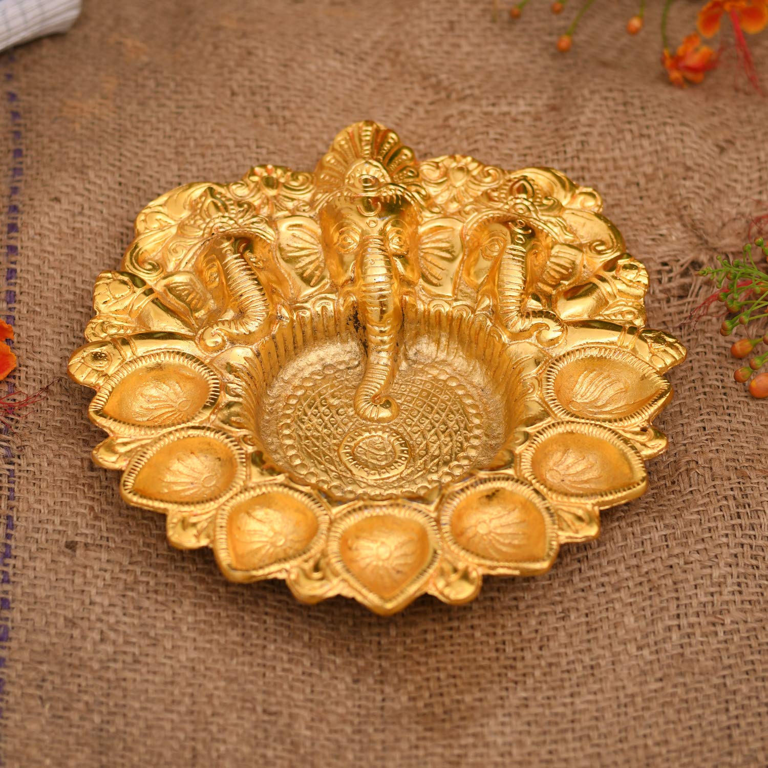 Ganesh Diya Idol, Ganesh Diya Showpiece, Ganesh Diya Decorative Item