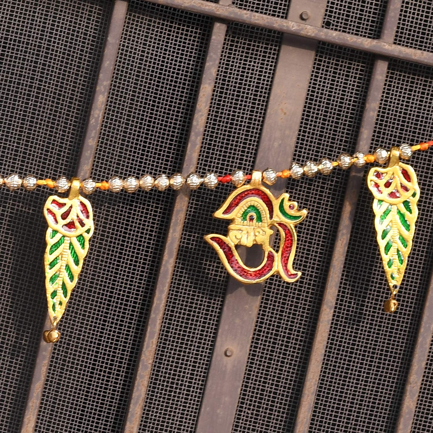 Ethnic Shub Labh Metal Toran/Bandarwal Door Wall Hanging