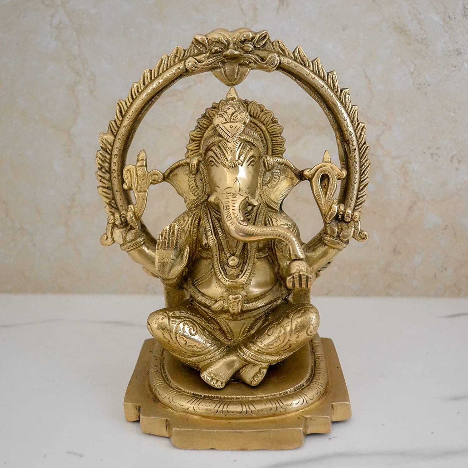 Lord Ganesha Brass Idol Murti Showpiece