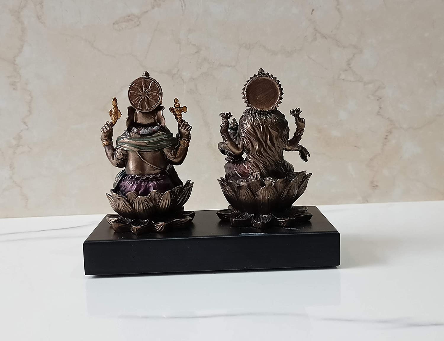 Polyresin Lakshmi Ganesha Decorative Puja Idol