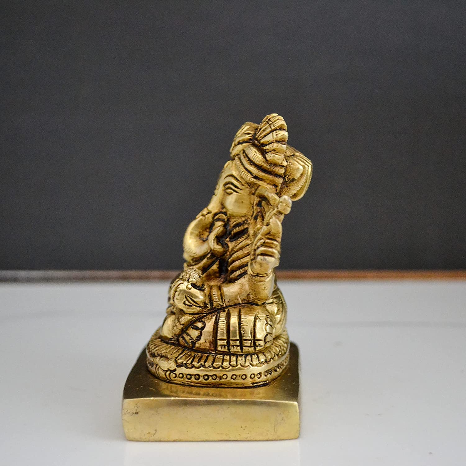 Brass Ganpati Idols Statue for Home Pooja
