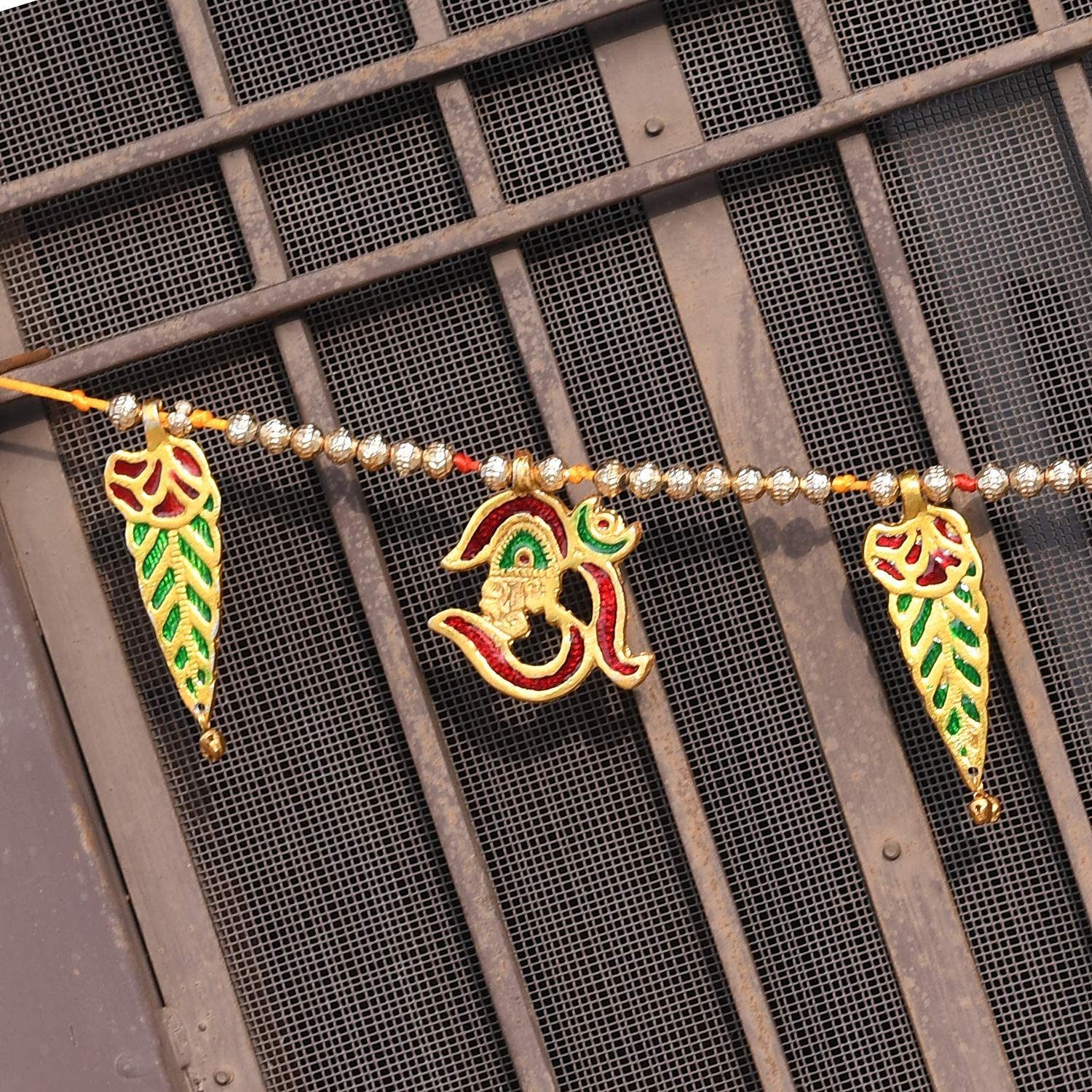 Ethnic Shub Labh Metal Toran/Bandarwal Door Wall Hanging