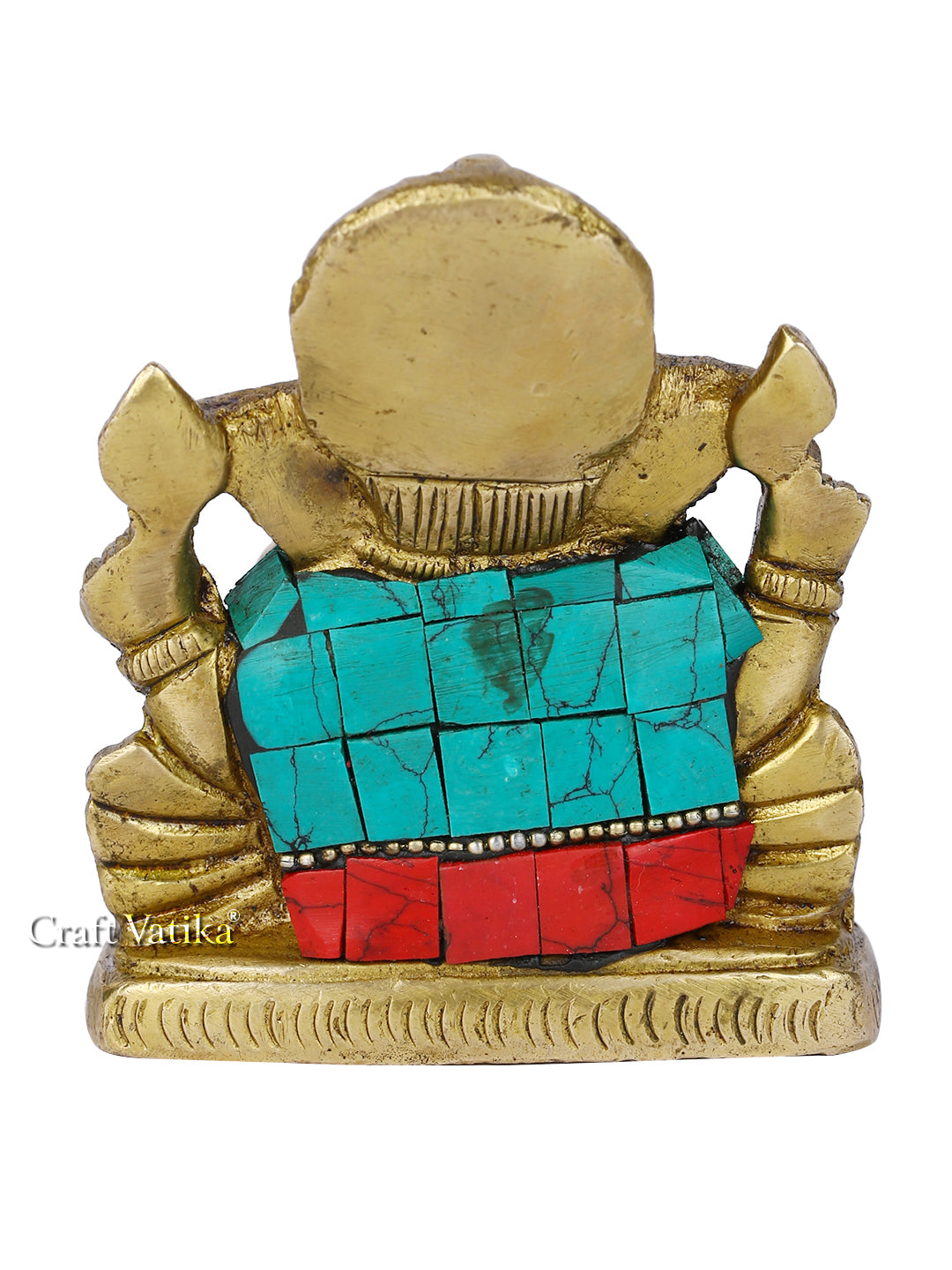 Brass Taj Ganesha Handmade Sculpture Statue Gts178