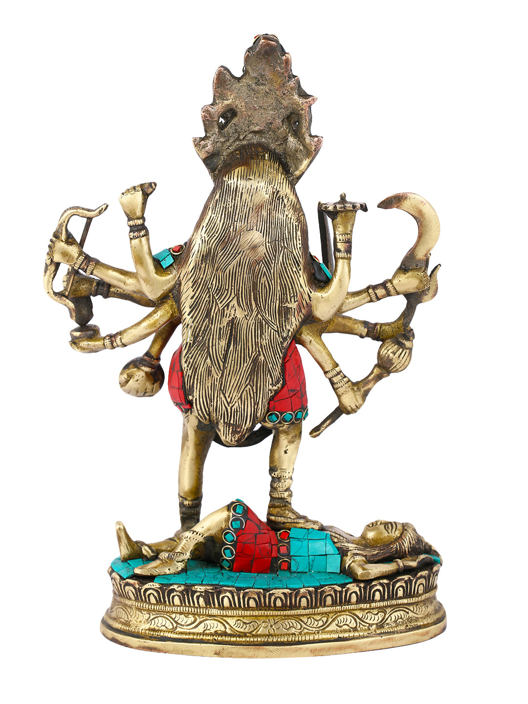 Brass Statue Of Goddess Kali Maa Spiritual Idol Dts109