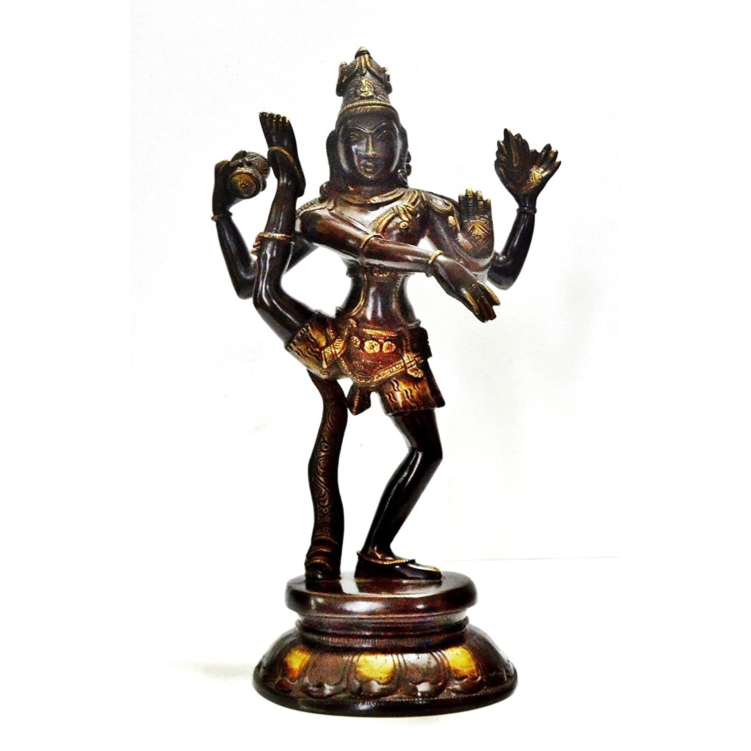 The Glorious Tandava of Shiva - Brass Decorative Statue