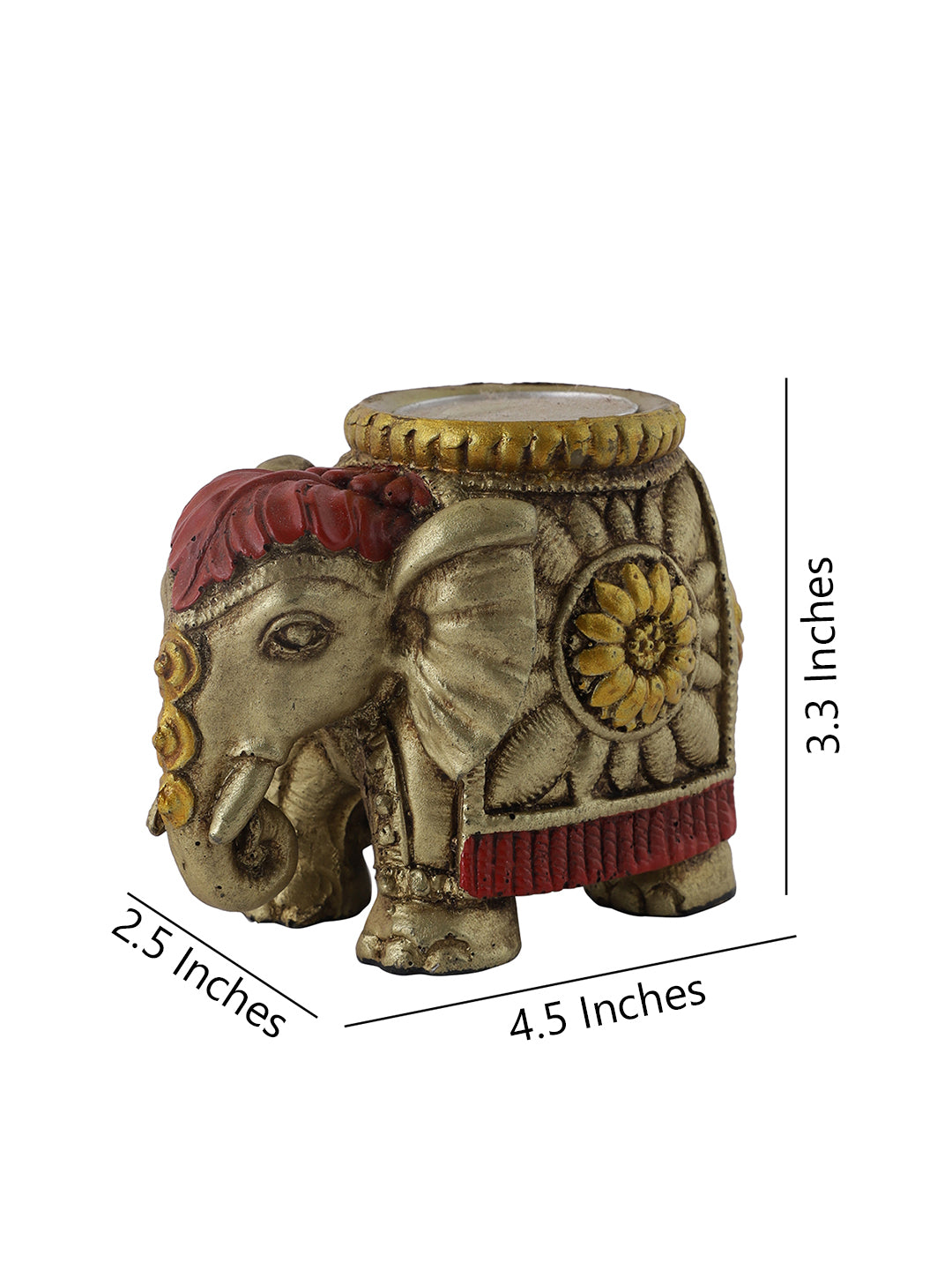 Elephant Shaped Tea light Candle Holder (Set of 2)