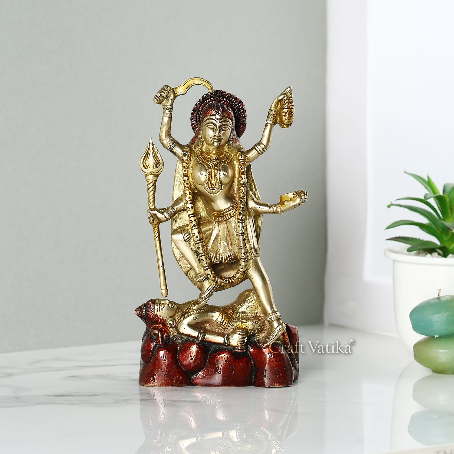 Maha Kali Mata Sculpture Brass Idol Dbs108