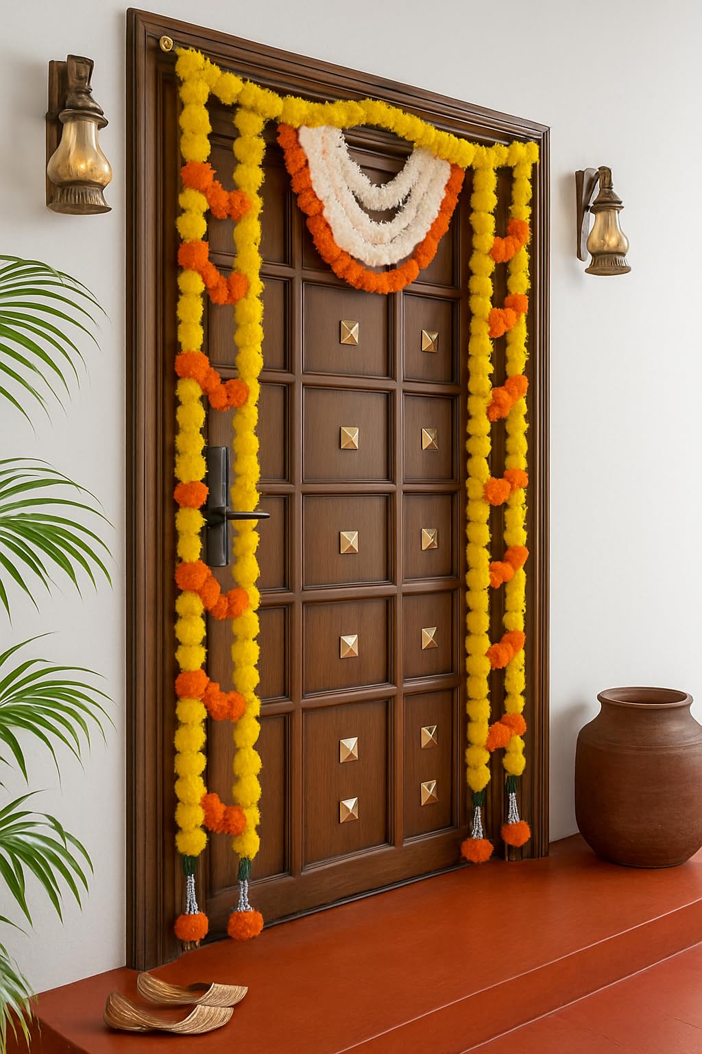 Toran for Main Door Entrance, Thoranam for Entrance Door, Diwali Decoration ( TORAN184 )