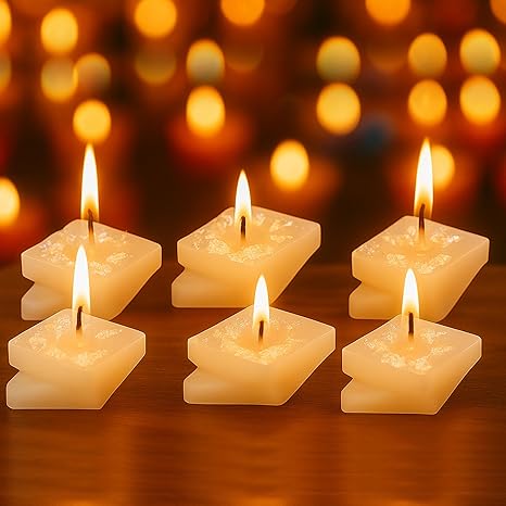 Soya Wax Candles Set of 12, Kajukatali Shape Wax Candles for Festival Decor ( TCMH474-2PKT)