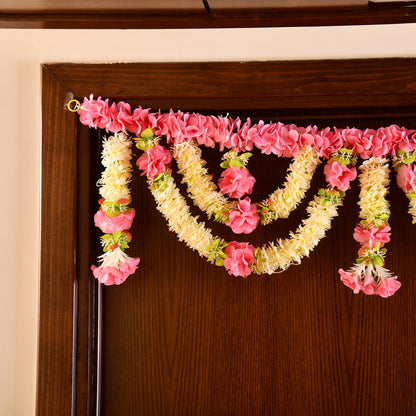 Toran for Main Door Entrance, Diwali Decor Items, Artificial Flowers for Decorations, Diwali Decoration  ( TORAN195)