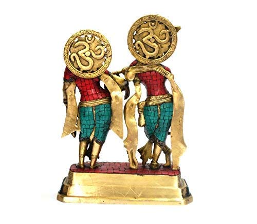 Divine Idol of Radha Krishna Brass Decorative Figurine