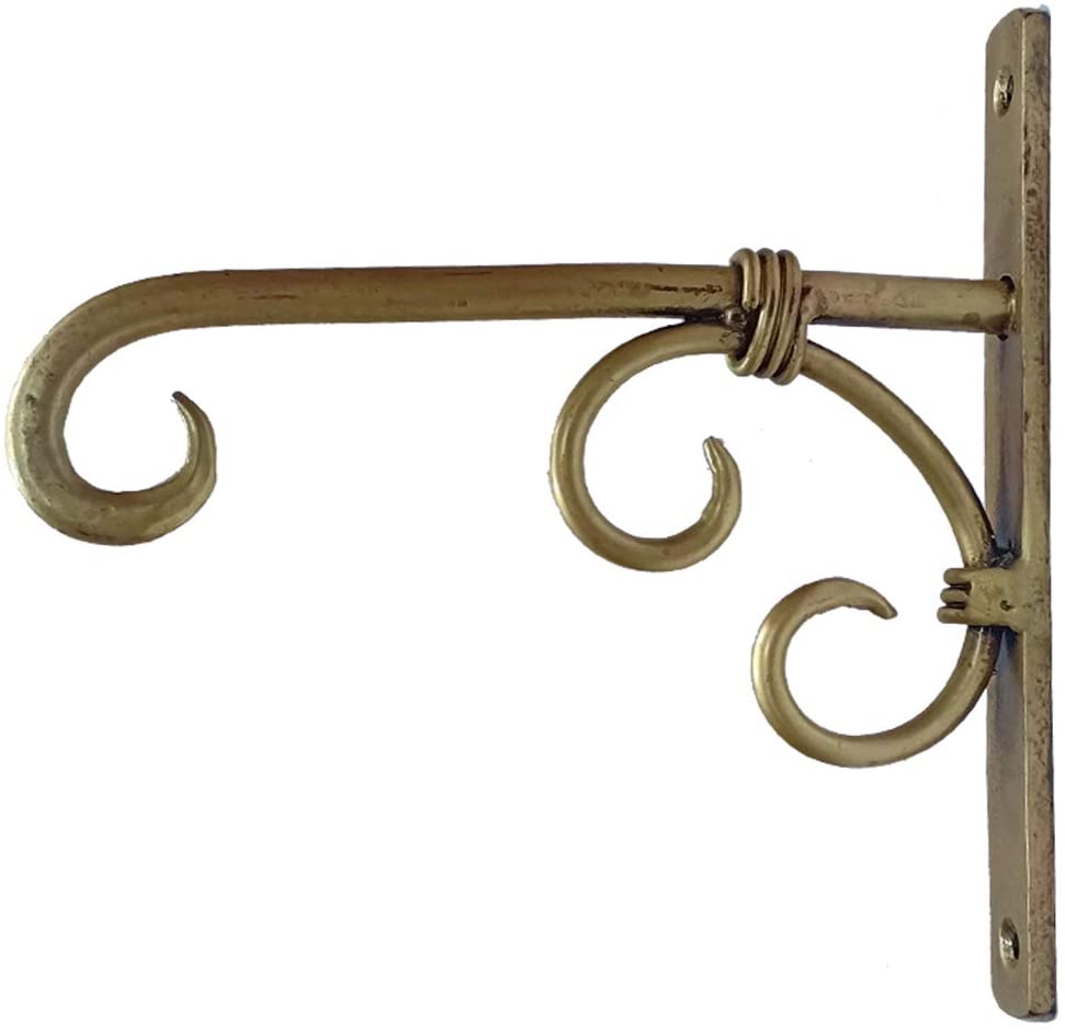 Handmade Brass Wall Bracket Hook With Antique Finish
