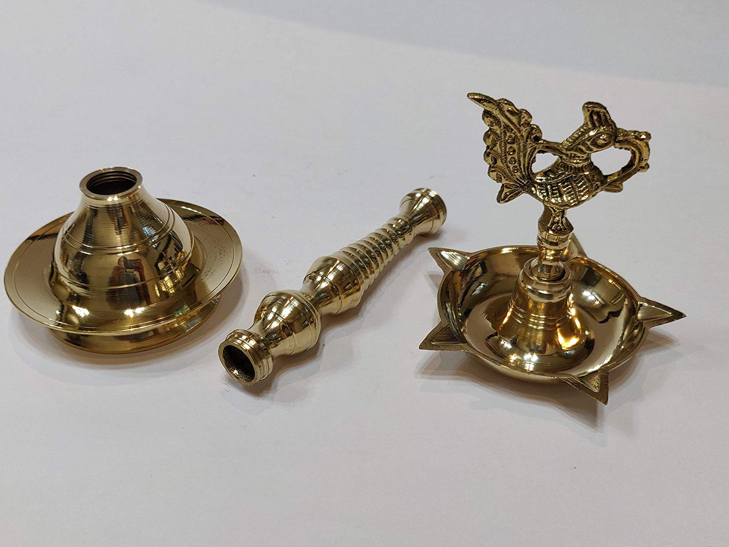 Brass Kerala Peacock Diya DFBS237