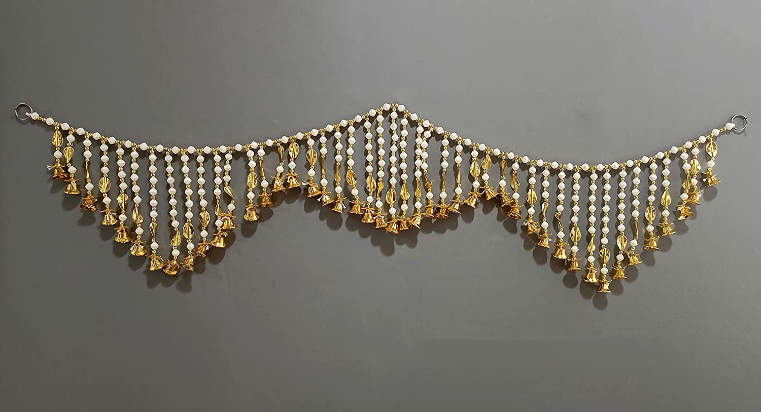 Pearls with Bell Hanging Bandarwal for Door 